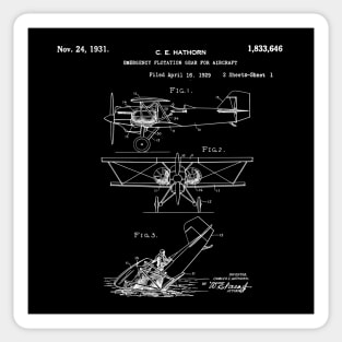 Aircraft Emergency Flotation Sticker